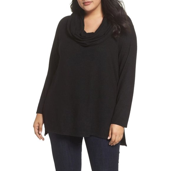 GIBSONLOOK Gibson Convertible Neckline Cozy Tunic - NWT Black - Size XS - Picture 2 of 6